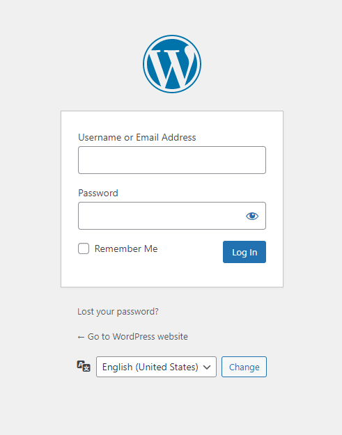 Login screen language switcher